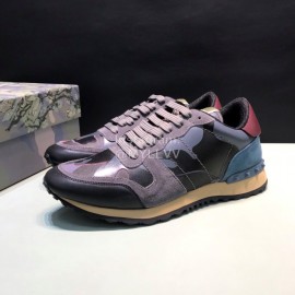 Valentino Classic Leather Casual Sneakers For Men