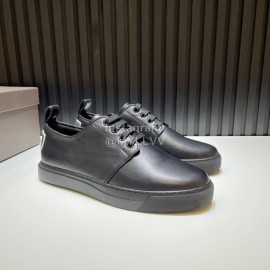 Valentino Black Cowhide Lace Up Sneakers For Men 