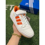 Adidas Forum 84 Low Og Casual Sneakers For Men And Women White Orange