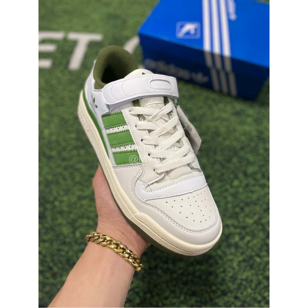 Adidas Forum 84 Low Og Casual Sneakers For Men And Women White Green