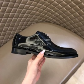 Ysl Cowhide Lace Up Business Shoes For Men