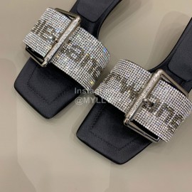 Alexander Wang Silk Sheepskin High Heeled Slippers For Women