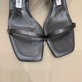 Alexander Wang New Silk Sheepskin High Heeled Sandals For Women Black