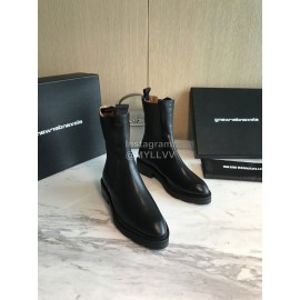 Alexander Wang Black Leather New High Heel Boots For Women