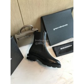 Alexander Wang Black Leather New High Heel Boots For Women