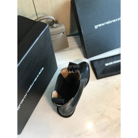 Alexander Wang Black Leather New High Heel Boots For Women