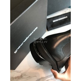 Alexander Wang Black Leather New High Heel Boots For Women