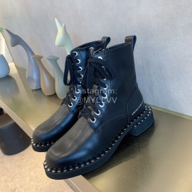 Alexander Wang Autumn Winter New Calf Lace Up Short Boots For Women