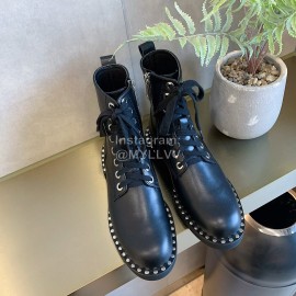 Alexander Wang Autumn Winter New Calf Lace Up Short Boots For Women