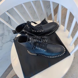 Alexander Wang Autumn Winter New Calf Lace Up Short Boots For Women