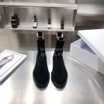 Alexander Wang Autumn Winter New Black Velvet Chelsea Boots For Women