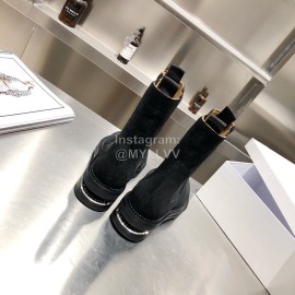 Alexander Wang Autumn Winter New Black Velvet Chelsea Boots For Women