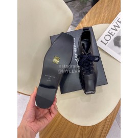 Alexander Wang Autumn Winter Metal Letter Thick Heel Boots For Women