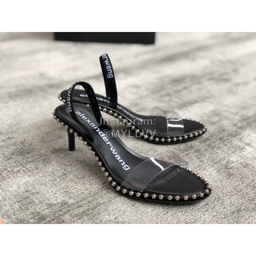 Alexander Wang Summer New Calfskin Pointed High Heeled Sandals For Women 