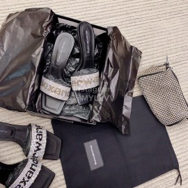 Alexander Wang Spring New Shining Sheepskin Slippers For Women 