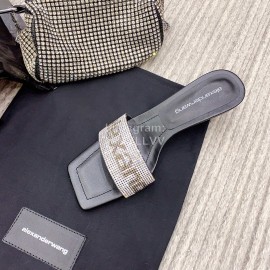 Alexander Wang Spring New Shining Sheepskin Slippers For Women 