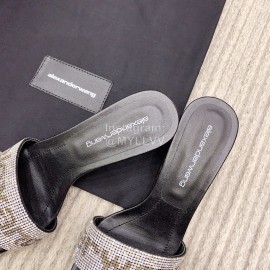 Alexander Wang Spring New Shining Sheepskin Slippers For Women 