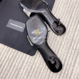 Alexander Wang Spring New Shining Sheepskin Slippers For Women 