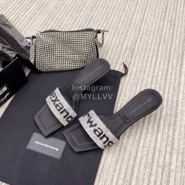 Alexander Wang Spring Summer New Shining Sheepskin Slippers For Women 