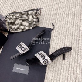 Alexander Wang Spring Summer New Shining Sheepskin Slippers For Women 