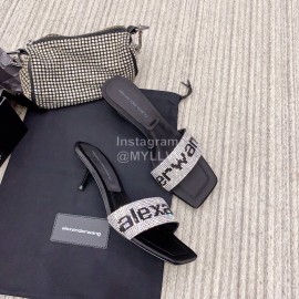 Alexander Wang Spring Summer New Shining Sheepskin Slippers For Women 