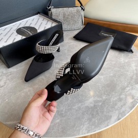 Alexander Wang Silk Sheepskin High Heels For Women 