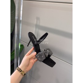 Alexander Wang New Bling Bling Diamond Leather High Heeled Sandals For Women 