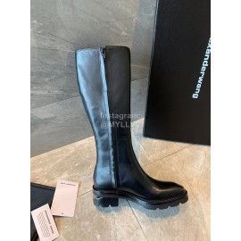 Alexander Wang Black Cowhide Long Boots For Women 