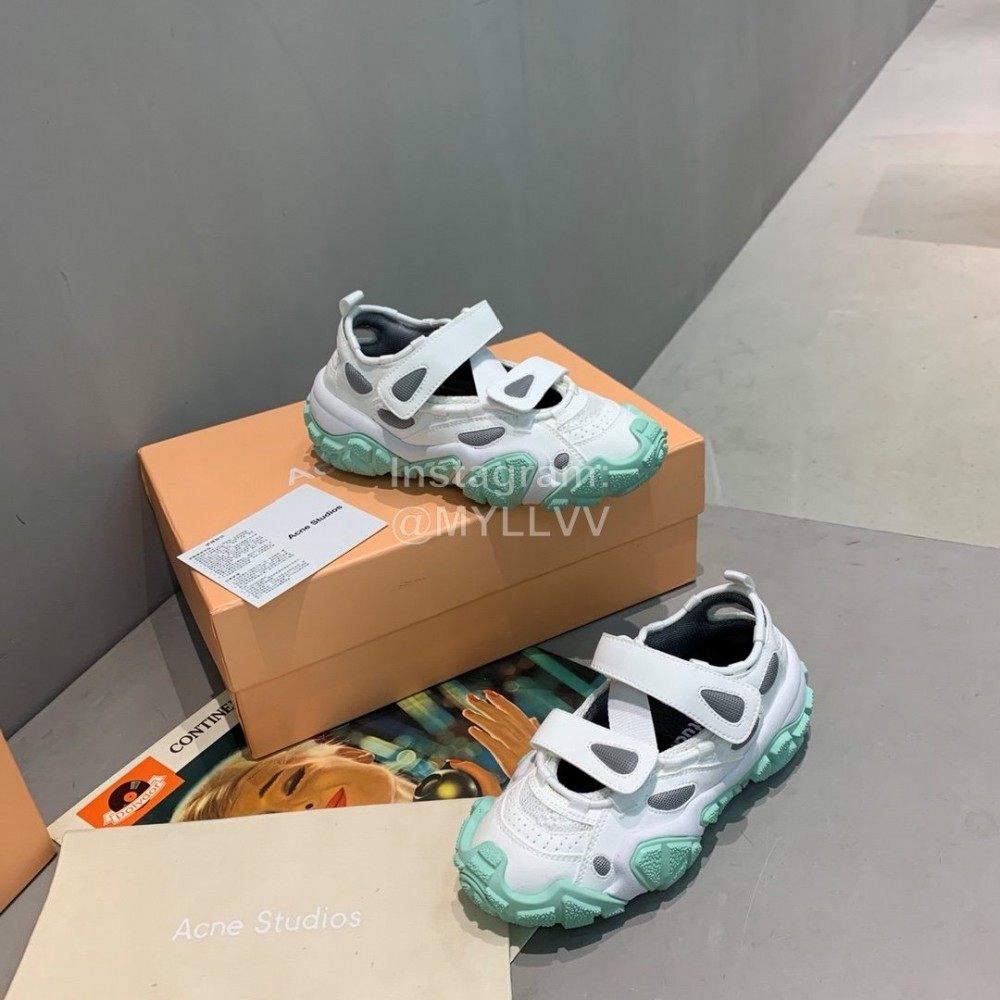 Acne Studios New Thick Soles Casual Sneakers For Women Green