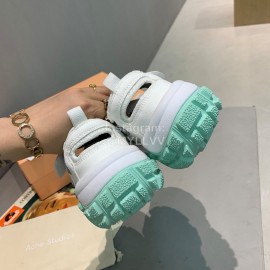 Acne Studios New Thick Soles Casual Sneakers For Women Green