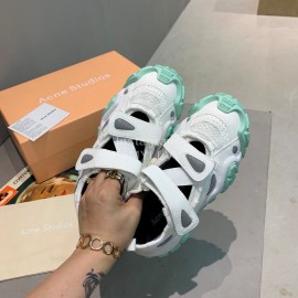 Acne Studios New Thick Soles Casual Sneakers For Women Green