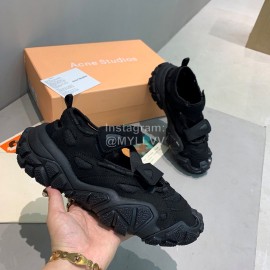Acne Studios New Thick Soles Casual Sneakers For Women Black