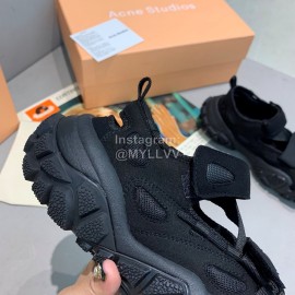 Acne Studios New Thick Soles Casual Sneakers For Women Black