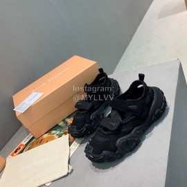 Acne Studios New Thick Soles Casual Sneakers For Women Black