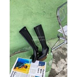 Acne Studios New Black Leather Long Boots For Women 