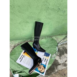 Acne Studios New Black Leather Long Boots For Women 