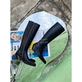 Acne Studios New Black Leather Long Boots For Women 