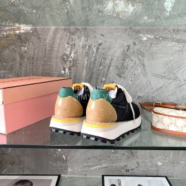 Acne Studios Fashion Thick Soled Lace Up Sneakers For Women Black