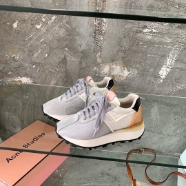 Acne Studios Fashion Thick Soled Lace Up Sneakers For Women Gray