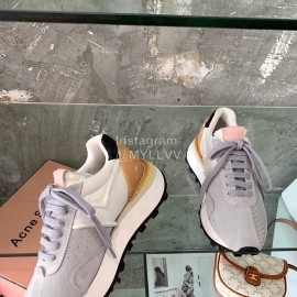 Acne Studios Fashion Thick Soled Lace Up Sneakers For Women Gray