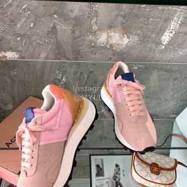 Acne Studios Fashion Thick Soled Lace Up Sneakers For Women Pink