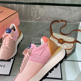 Acne Studios Fashion Thick Soled Lace Up Sneakers For Women Pink