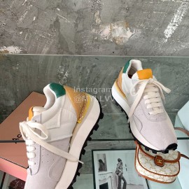 Acne Studios Fashion Thick Soled Lace Up Sneakers For Women Beige