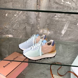 Acne Studios Fashion Thick Soled Lace Up Sneakers For Women Green