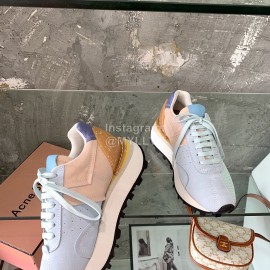 Acne Studios Fashion Thick Soled Lace Up Sneakers For Women Green