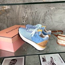 Acne Studios Fashion Thick Soled Lace Up Sneakers For Women Blue