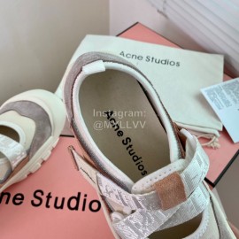 Acne Studios Webbing Velcro Casual Shoes For Women Brown