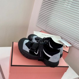 Acne Studios Webbing Velcro Casual Shoes For Women Black