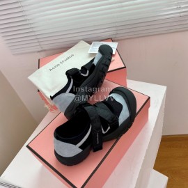 Acne Studios Webbing Velcro Casual Shoes For Women Black