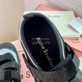 Acne Studios Webbing Velcro Casual Shoes For Women Black